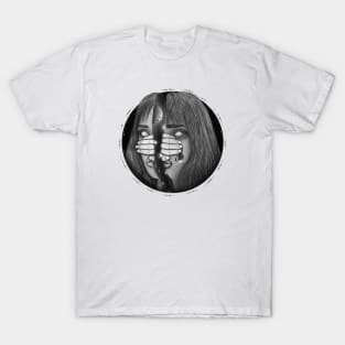 Woman Portrait, Consumed by thoughts T-Shirt